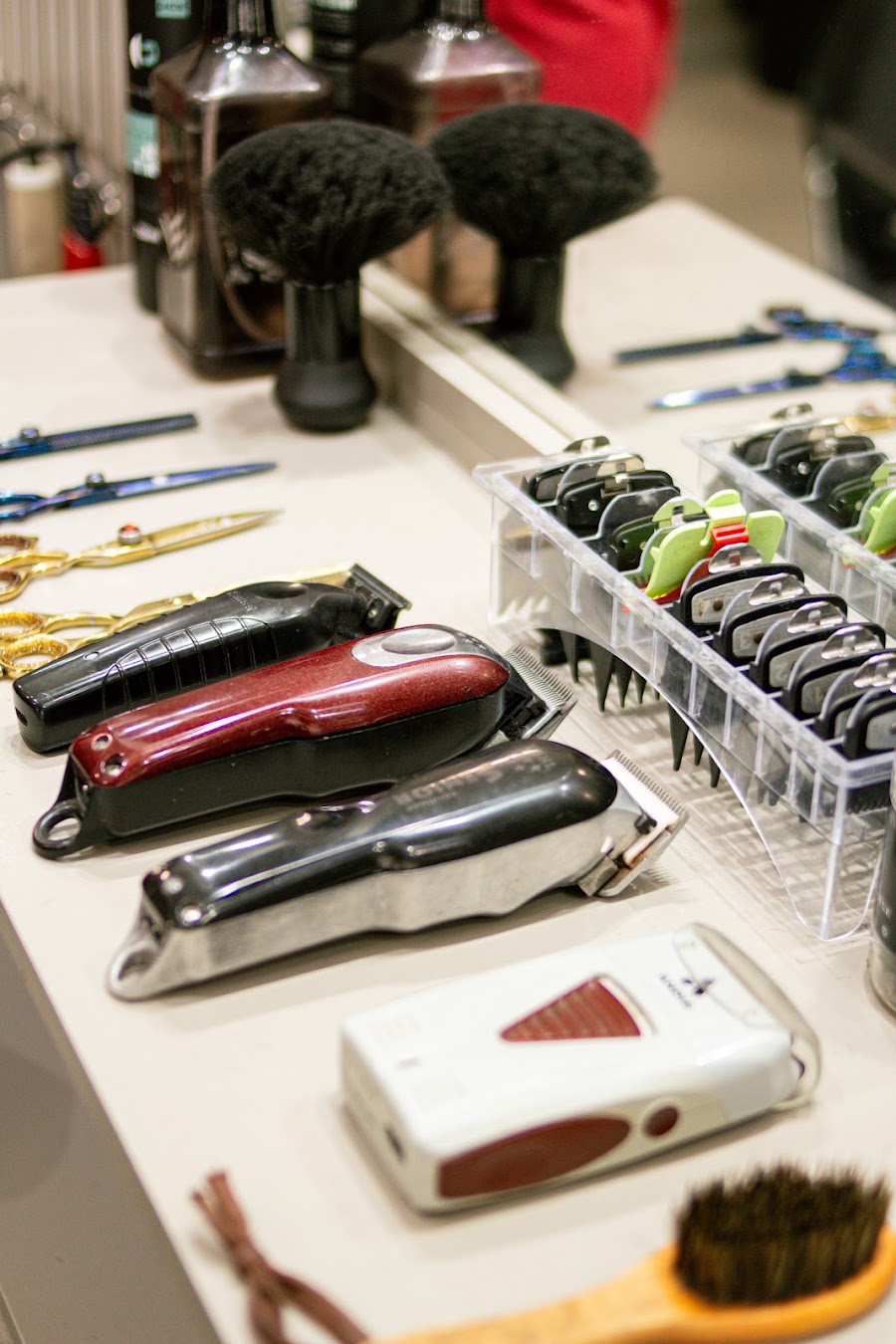 Ferramentas profissionais de barbearia